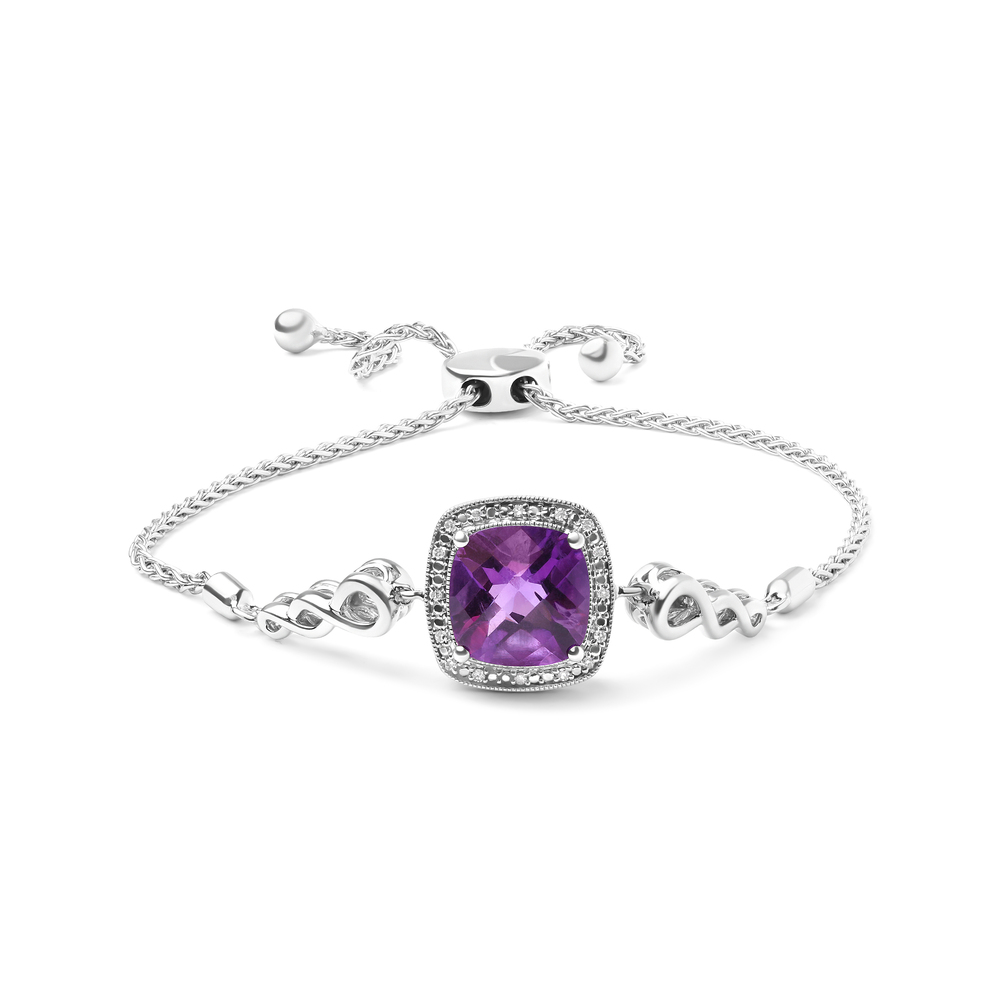 .925 Sterling Silver 10mm Cushion Cut